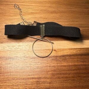 Gold and Black Choker Necklace